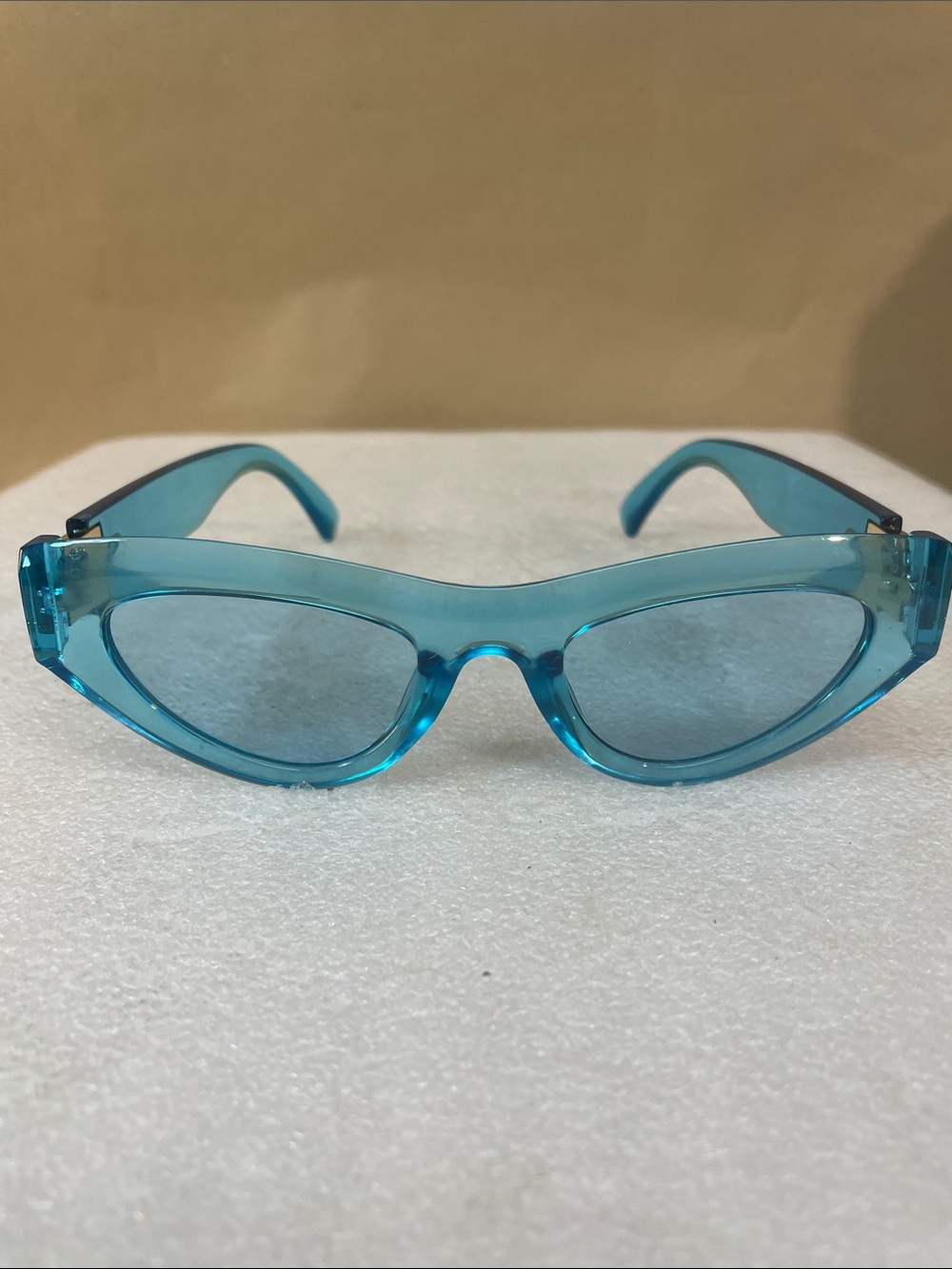 Blue Retro Cat-Eye Sunglasses